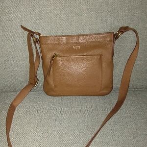 Firm Final price!*Leather Fossil bag